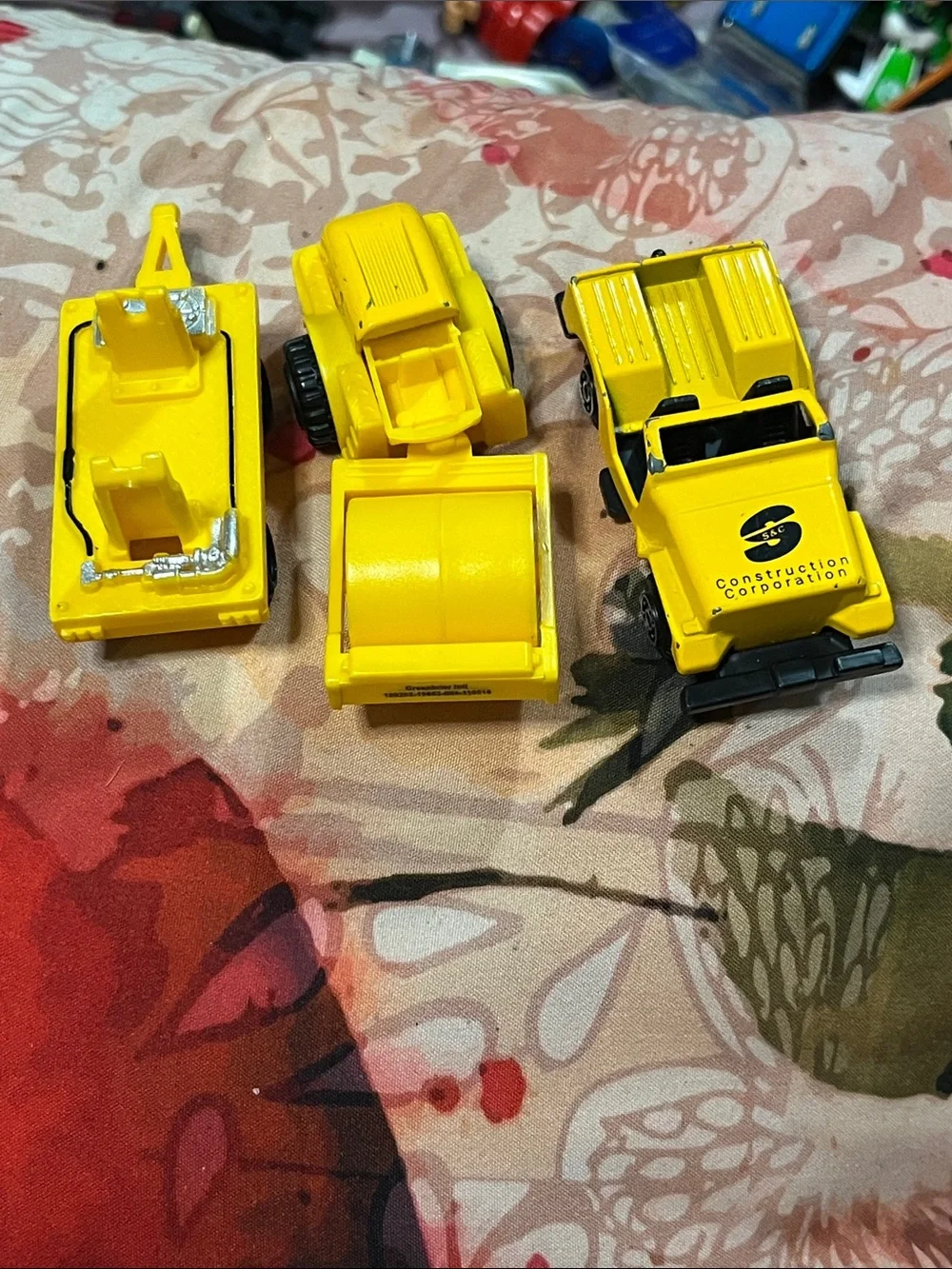 Yellow Mini Construction Vehicle Toy Set for Kids